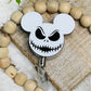 Halloween Skeleton Acrylic Badge Reel