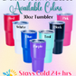 Personalized Stainless Steel Tumbler - 30oz