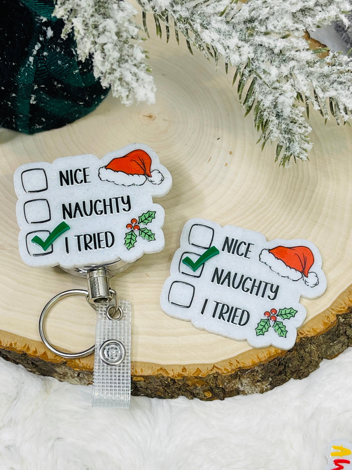 Santa List Badge Reel