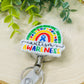 Autism Awareness Rainbow Badge Reel - Heavy Duty