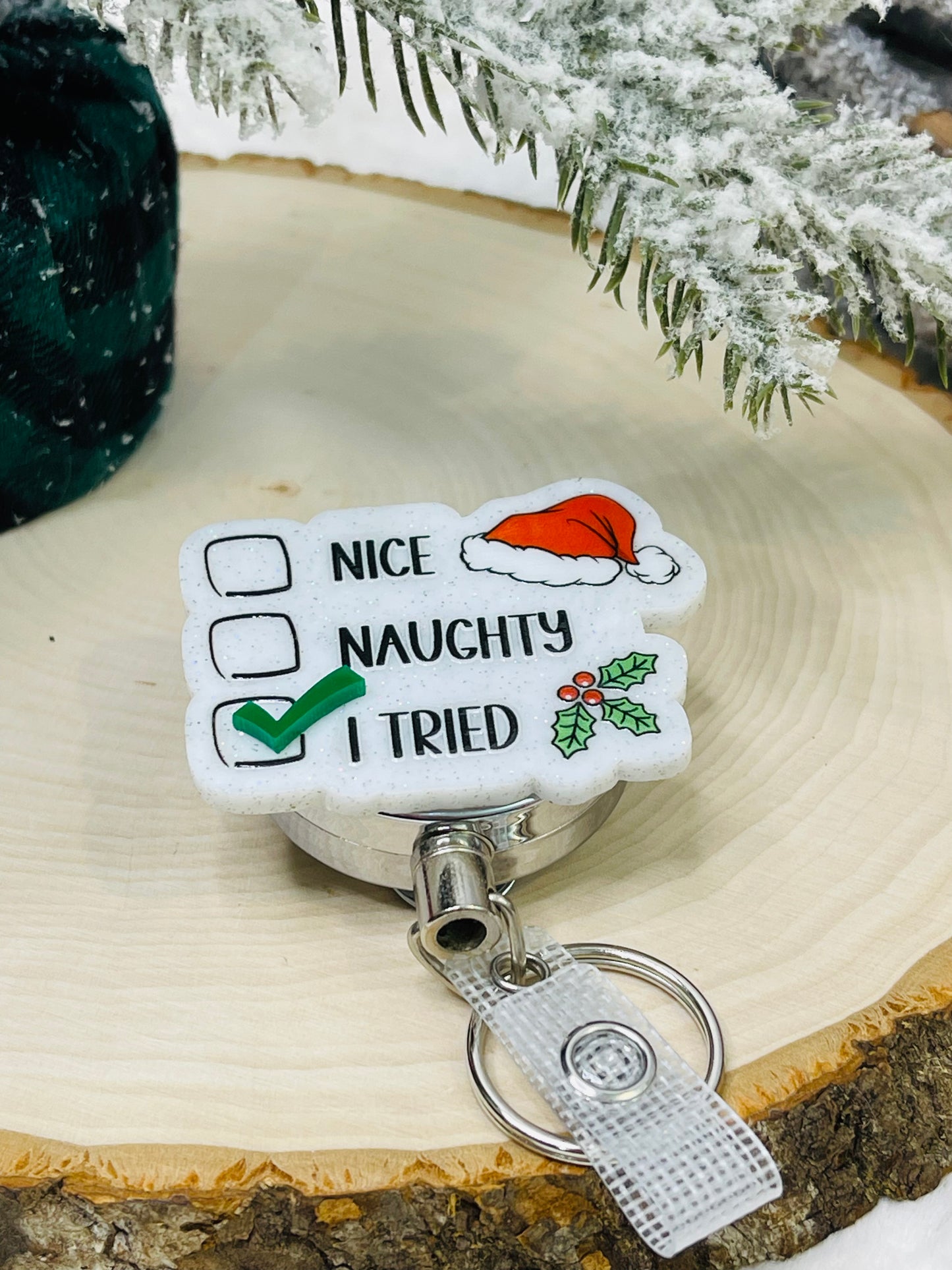 Santa List Badge Reel