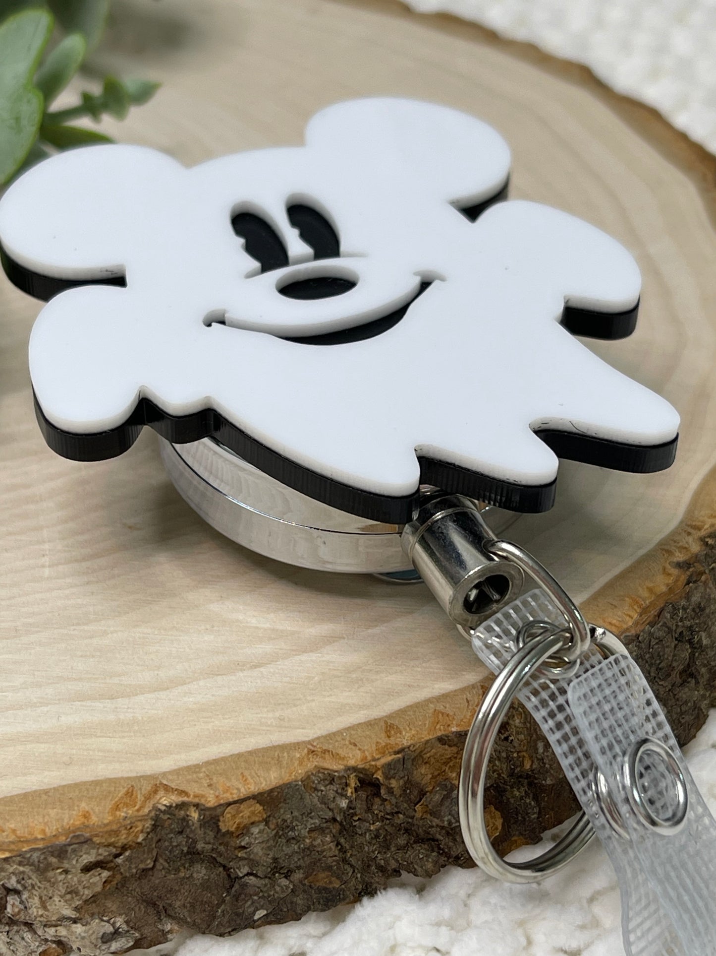 Cute Ghost Acrylic Badge Reel