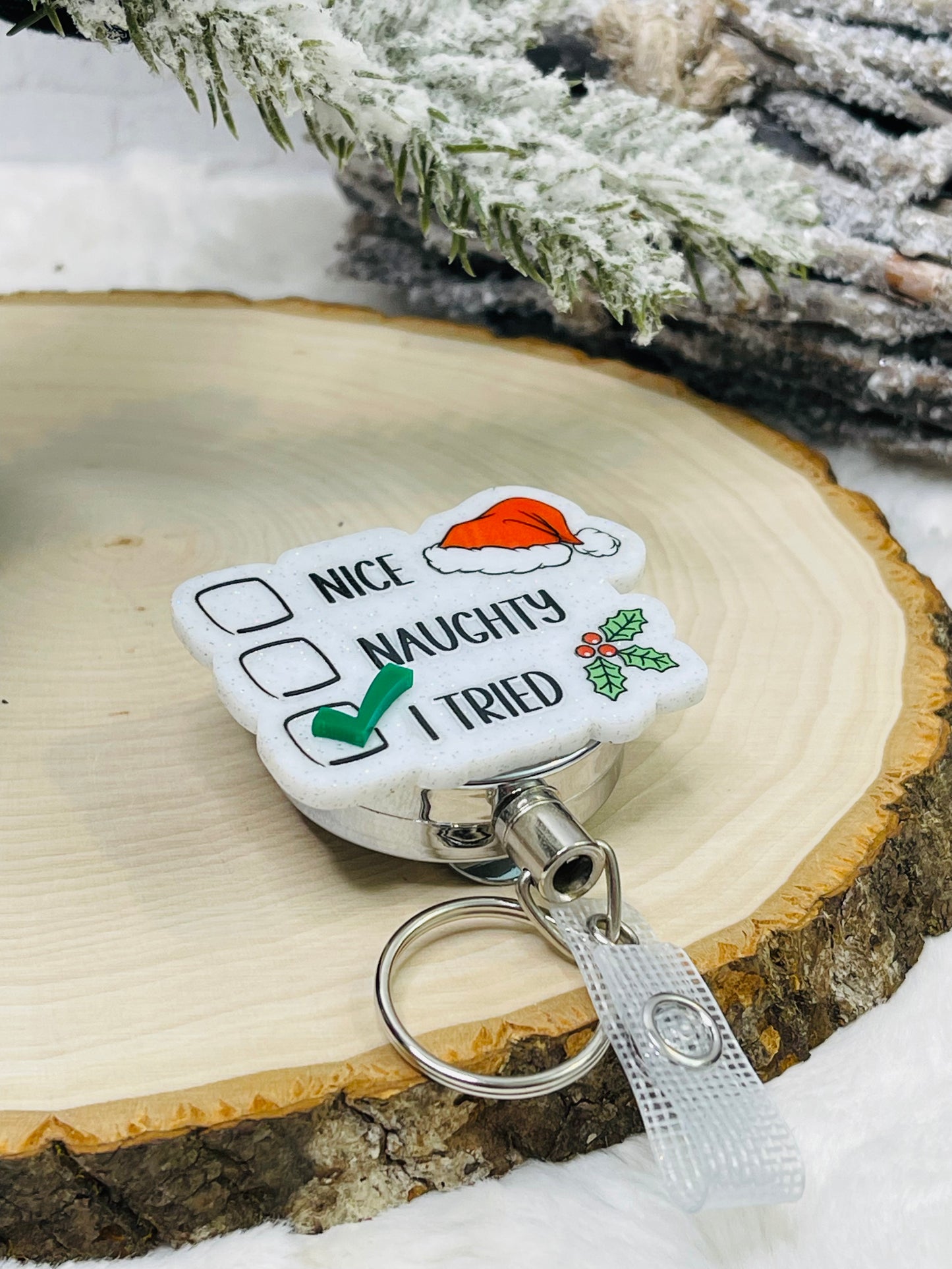 Santa List Badge Reel