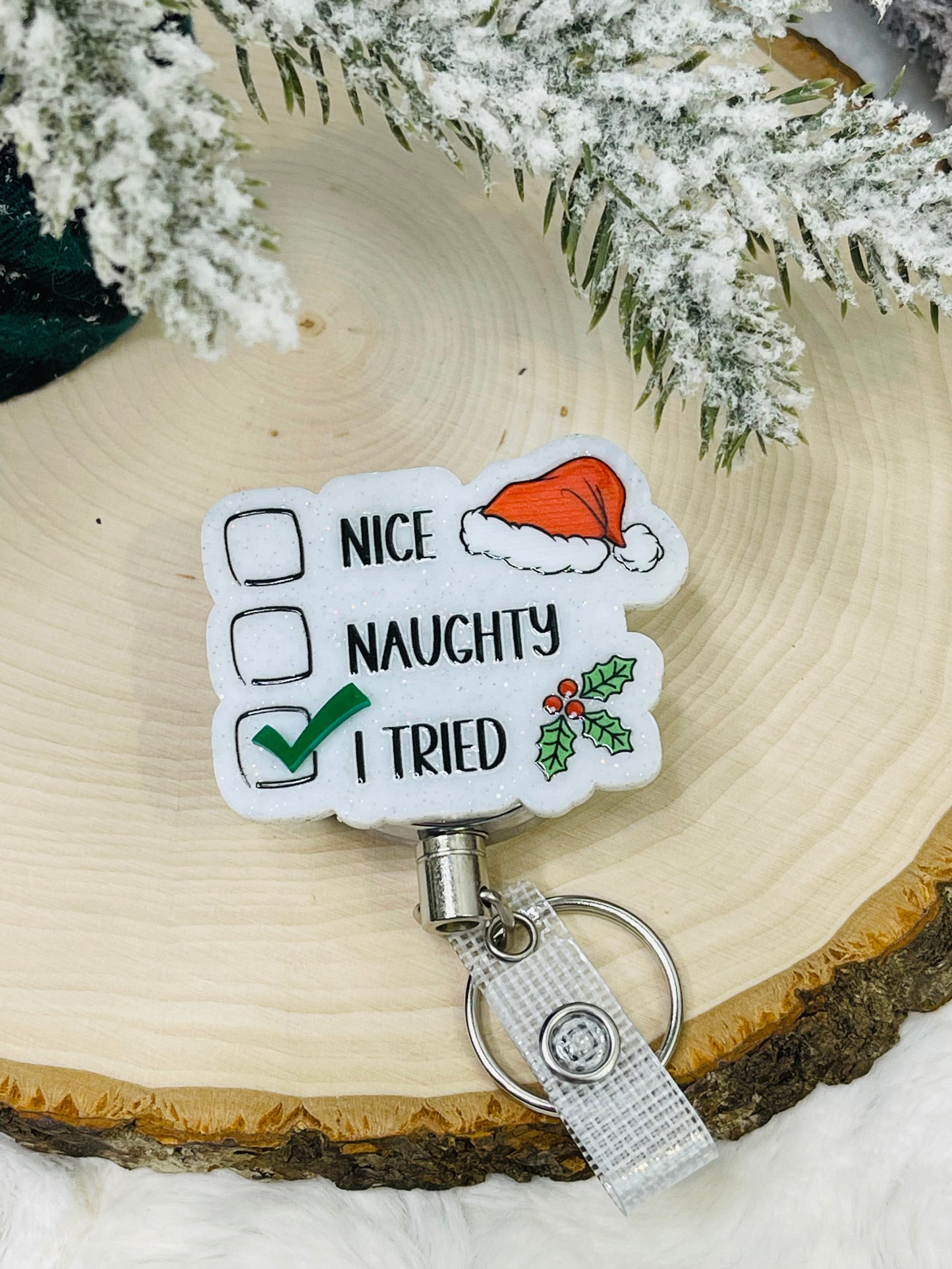 Santa List Badge Reel