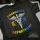 Emergency Department Shirt ( Pride Lettering)- Short Sleeve Unisex