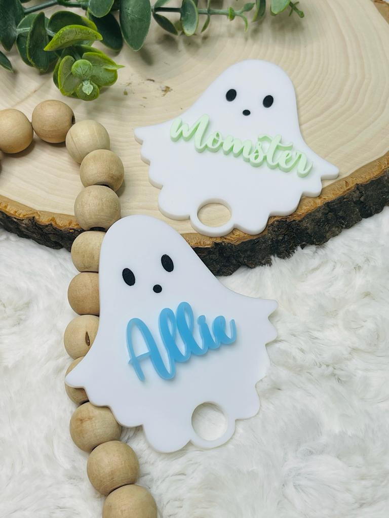 Cute Ghost Stanley Cups Name Plate