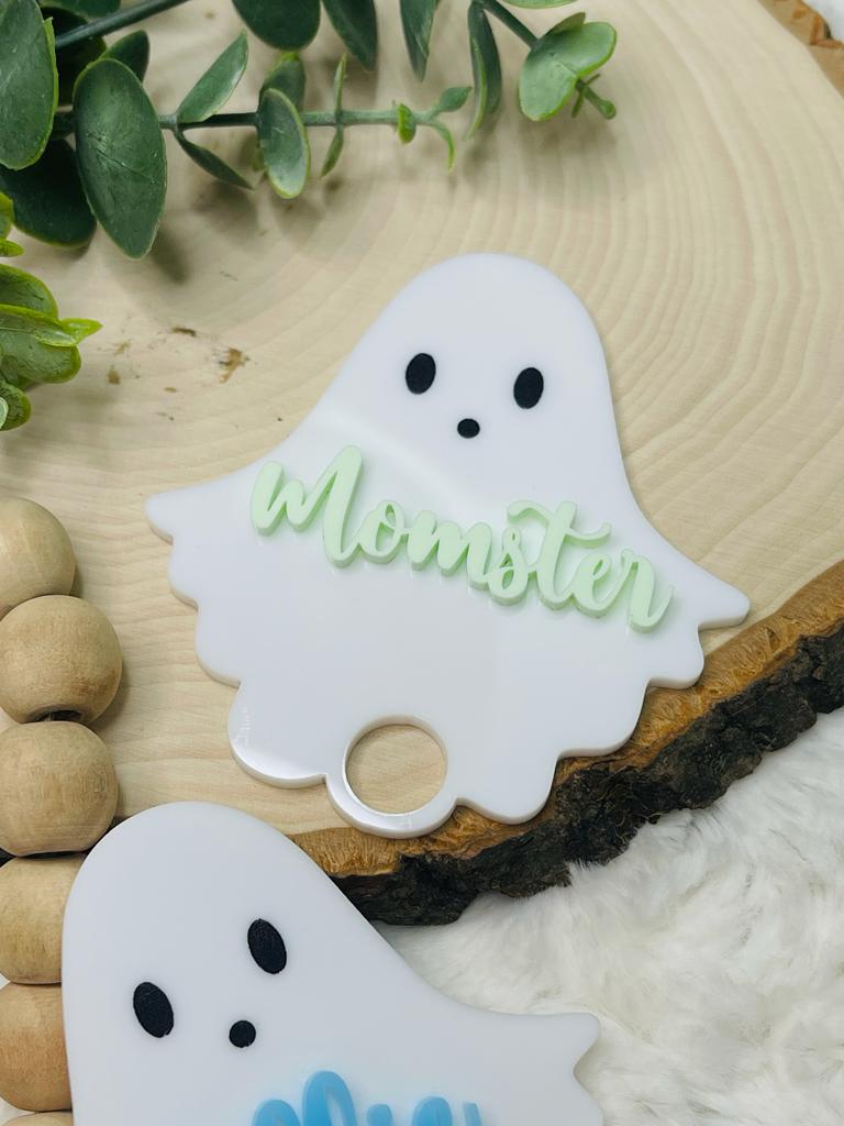 Cute Ghost Stanley Cups Name Plate