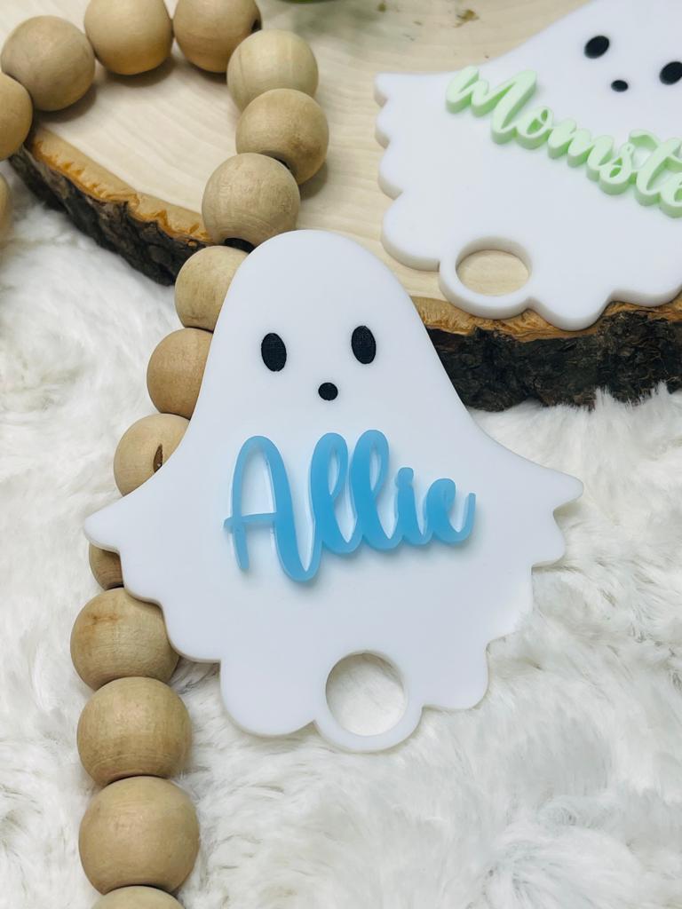 Cute Ghost Stanley Cups Name Plate