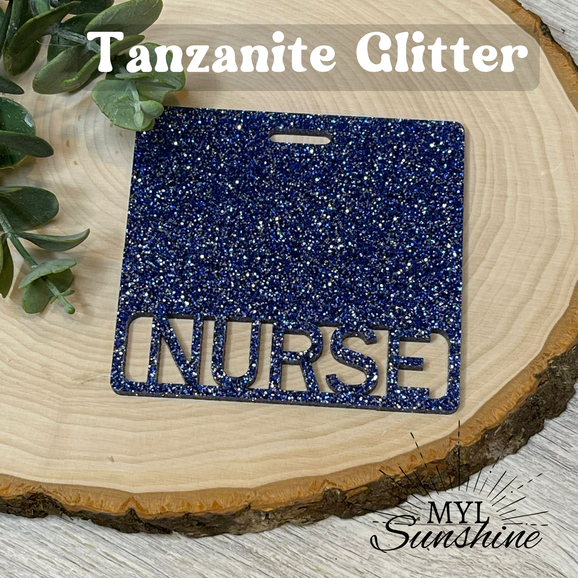 Badge Buddies Custom Nurse Gift Personalized Glitter Badge 